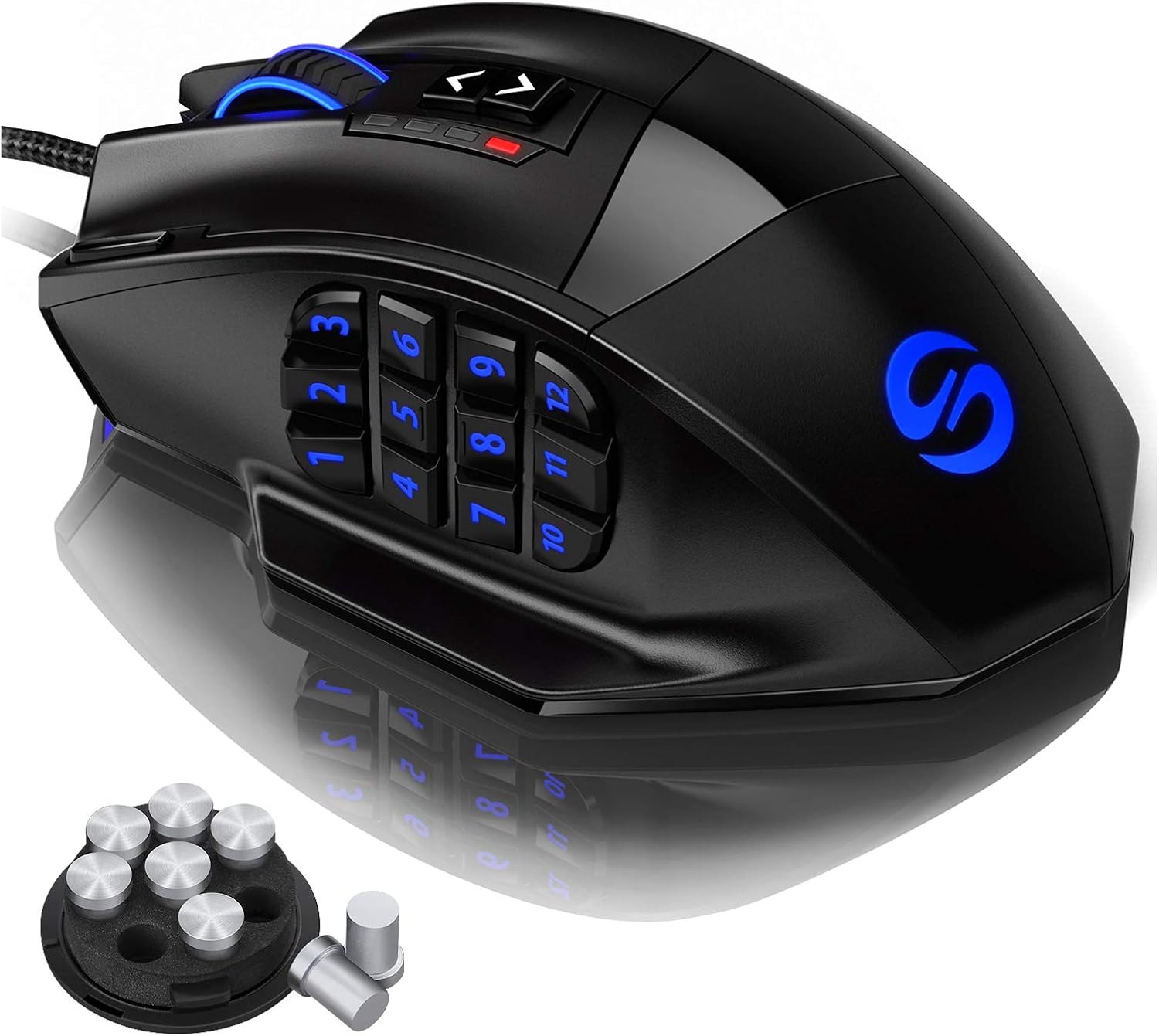 موس گیمینگ باسیم UtechSmart Venus با نورپردازی RGB، دقت بالای ۱۶۴۰۰ DPI