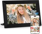 قاب عکس دیجیتال وایفای Vicloon با صفحه نمایش ۱۰.۱ اینچی لمسی HD IPS، قابلیت چرخش خودکار و امکان نصب روی دیوار؛ دارای حافظه ۳۲ گیگابایتی و قابلیت اشتراکگذاری آسان عکس و ویدیو از طریق اپلیکیشن Frameo.