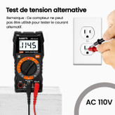 مولتی متر دیجیتال KAIWEETS با قابلیت اندازهگیری ولتاژ AC/DC، جریان DC، مقاومت و پیوستگی. تستر برق دقیق و کاربردی برای کارهای فنی