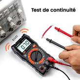 مولتی متر دیجیتال KAIWEETS با قابلیت اندازهگیری ولتاژ AC/DC، جریان DC، مقاومت و پیوستگی. تستر برق دقیق و کاربردی برای کارهای فنی
