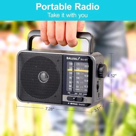 خرید رادیو ترانزیستوری AMFM BAIJIALI مدل BJL-671 | دریافت سیگنال واضح