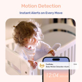 بیبی مانیتور هوشمند 1080P با صفحه نمایش 4 اینچی | چرخش 360 درجه و اتصال WiFi