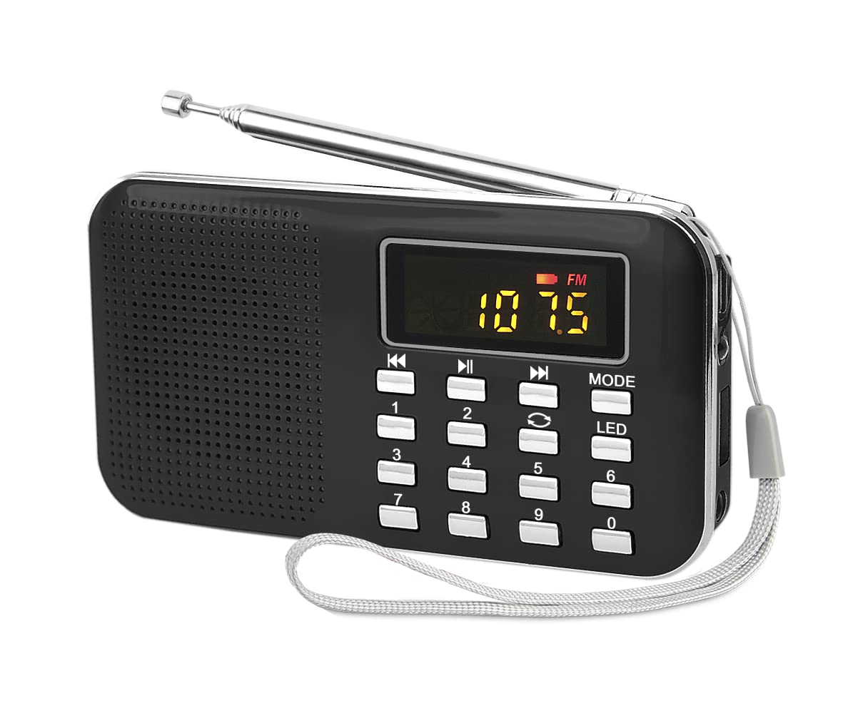 رادیو پرتابل شارژی مدل مینی؛ پخش‌کننده MP3، با قابلیت ضبط و باتری قدرتمند