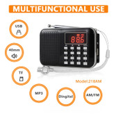رادیو پرتابل شارژی مدل مینی؛ پخشکننده MP3، با قابلیت ضبط و باتری قدرتمند