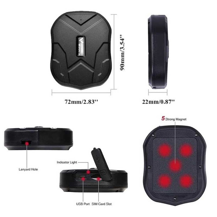 ردیاب GPS خودرو Winnes مدل TK905 – هوشمند، قدرتمند و همیشه همراه شما