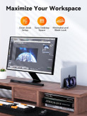 خرید داک استیشن و استند لپتاپ QUUGE | استند چندمنظوره با پشتیبانی از دو مانیتور 4K و شارژ 100W