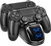 ایستگاه شارژ دسته PS4 برند OIVO - دارای تراشه ارتقایافته با قابلیت شارژ ۱.۸ ساعته